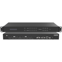 Convertisseur de répartiteur vidéo matriciel HD sans couture de haute qualité 1920x1200 60Hz 4x4 Mode d'épissage 4 entrées 4 sorties Web/APP/RS232/LAN/RS232