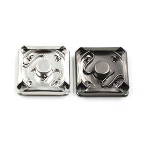 Bền vững flatback thể thao vuông prong kim loại Snap Nút mạ nút quần jean cho quần áo trẻ em - Product Image 4