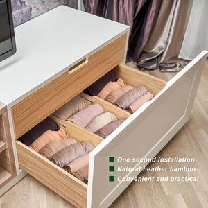 Selldrawer Double Tier Bamboo Office & <b>Kitchen</b> & Bathroom Drawer Divider Multifunction Spice <b>Storage</b> Organizer for Garage - Product Image 5