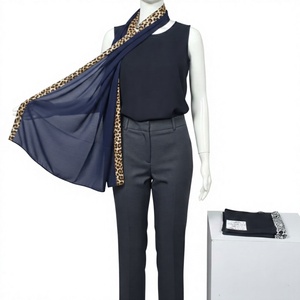 Bufanda de Viscosa con Estampado de Leopardo para Mujer, Larga, Ligera, Transpirable, Estilo Étnico, para Uso Diario, Accesorio de Moda, OEM - Product Image 4