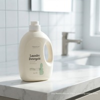 Détergent à lessive liquide écologique jetable 3L, parfum floral de lavande |   Nettoyage en profondeur en vrac, format économique |   Concentré anti-taches