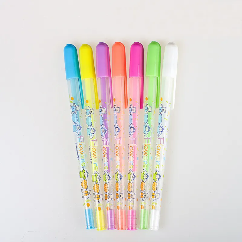 Amazon caneta gel perfumada uso de escritório, venda quente, canetas de gel coloridas pastel
