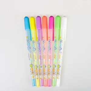 24 PC Scented Gel Pens Set Fruit Scent Glitter Pen School Drawing Coloring Book