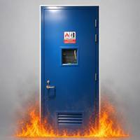 Porte coupe-feu en acier certifiée 90 minutes avec fenêtre de vision pour appartement, intérieur, extérieur, bureau, bâtiment commercial moderne