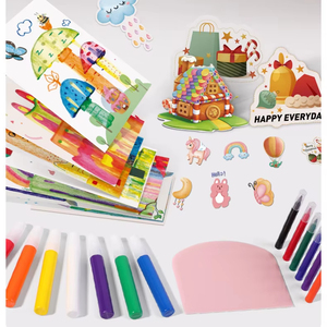 Juego de Juguetes de Raspado de Pintura Náutica Arcoíris para Niños, Papel de Raspado Creativo para Pintura por Puntos DIY de 4.5 Pulgadas, Ideal para Fiestas - Product Image 6