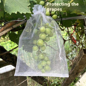 Anti-Bird <b>Insect</b> Netting Bag Drawstring <b>Mesh</b> Cover for Grape Vine Fruit Tree Orchard Garden Plant Protection - Product Image 5