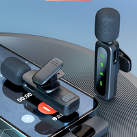 Système de microphone cravate sans fil portable mini pour iPhone Android, idéal pour le streaming en direct, l'enregistrement vidéo, les conférences et les discours
