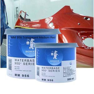 Pintura Basecoat al Agua Avanzada de Alta Resistencia 500ml Rojo Transparente para Reparación y Repintado de Carrocerías de Automóviles, Secado Rápido, Recubrimiento Líquido de Alta Calidad - Product Image 1