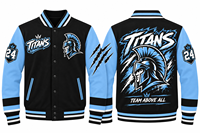 Veste de sport personnalisée pour hommes, veste bomber pour équipes sportives, logo personnalisé, sublimation, veste de baseball pour les clubs scolaires