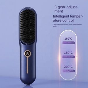 Nuevo Mini Cepillo Iónico Inalámbrico 2 en 1 para Alisar y Rizar, Uso Doméstico y Hotelero, Alimentado por USB/Batería, 2024 - Product Image 3
