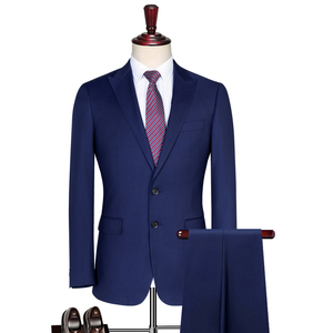 Costumes et blazer pour hommes Costumes coupe ajustée pour mariage au bureau Manteau de <span class=keywords><strong>gentleman</strong></span> Costume formel pour hommes Vestes classiques en rayonne - Product Image 1