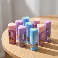 Gomme en caoutchouc en forme de sandwich triangulaire Capybara, motif dessin animé, prise en main souple, fournitures scolaires, modèle chinois WX-99660