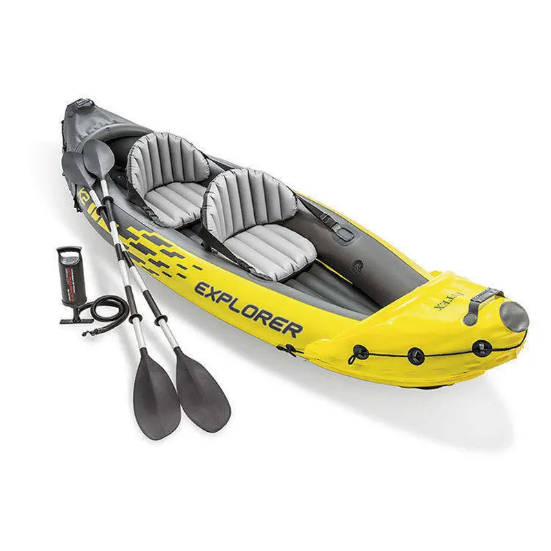 Bán Hot Popular Trọng lượng nhẹ đánh cá Inflatable đạp Kayak PVC chất liệu 1 người 12ft đạp Ổ Kayak để bán