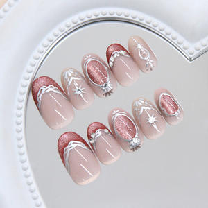 Nouveau style, <span class=keywords><strong>prix</strong></span> spécial, ongles 3D à coller avec colle pour femmes, nouvelle mode, marque privée - Product Image 3