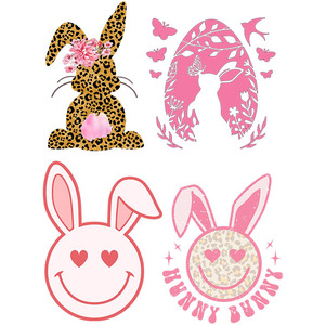 Transferencias Termoadhesivas al por Mayor para Ropa de Pascua, Transferencias Termoadhesivas para Camisetas <span class=keywords><strong>con</strong></span> Impresión Serigráfica - Product Image 6