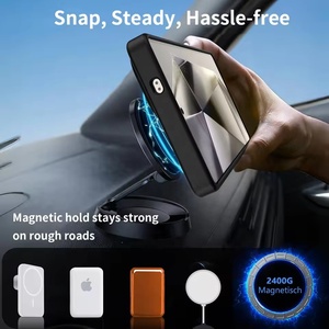 Coque de téléphone magnétique en TPU souple mat Transparent pour Samsung S25 Edge S24 S23 S25 Ultra Hide Bracket Couverture de pare-chocs de Charge sans fil - Product Image 4