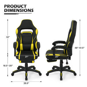 Ajunion <span class=keywords><strong>เก้าอี้</strong></span>เล่น<span class=keywords><strong>เกม</strong></span>หมุนได้แบบหมุนได้สะดวกสบายทันสมัย<span class=keywords><strong>เก้าอี้</strong></span>เล่น<span class=keywords><strong>เกม</strong></span>พนักพิงสูงเก้าอี้เล่นเกมปรับได้ตามหลักสรีรศาสตร์ - Product Image 2