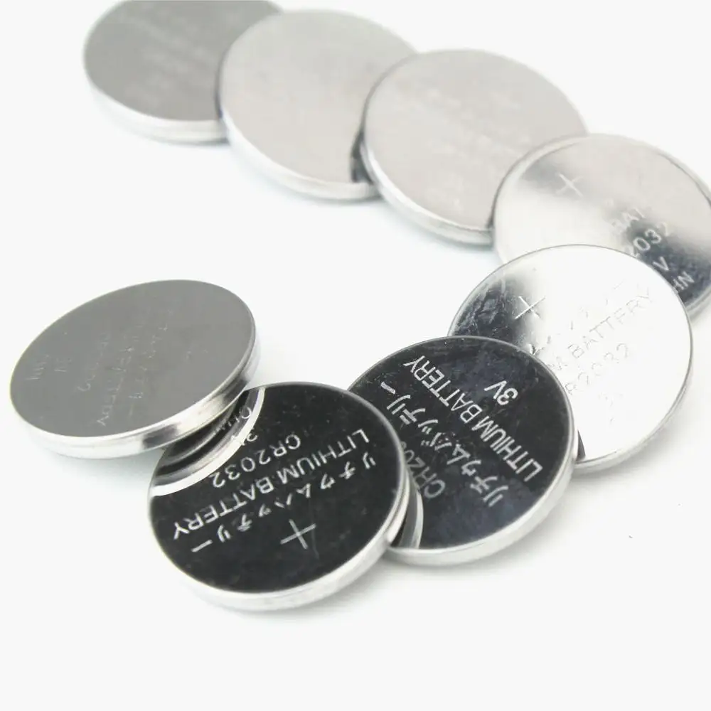 Super Duration CR2032 3V 210mAh Primary Lithium Coin Cell Button Battery Cr 2032 Hot Sale