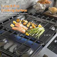 Wajan pemanggang datar besi cor antilengket Food Grade yang ditingkatkan pelat Cooktop Gas ditingkatkan fitur ditingkatkan