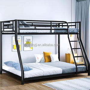 <span class=keywords><strong>Letto</strong></span> a <span class=keywords><strong>Castello</strong></span> in Metallo Resistente Stile Industriale Moderno con Scala Laterale e Sponde di Sicurezza - Product Image 6