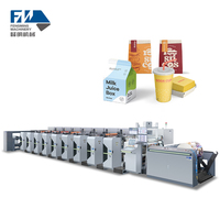 Máquina de Impresión Flexográfica Automática de Alta Precisión de 8 Colores para Cajas de Cartón con Estructura en Línea