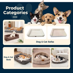 Cama para Mascotas de Tela Waffle, Forma Rectangular, Cama para Perros con Espuma Viscoelástica en Forma de Caja de <span class=keywords><strong>Huevos</strong></span>, Soporte Ortopédico para Perros con Displasia de Cadera, Cama para Perros y Gatos - Product Image 5