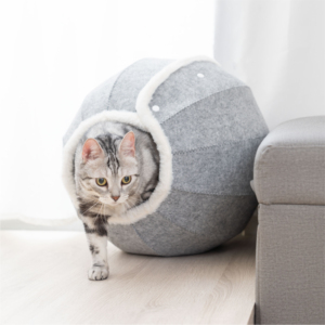 공장 직영 소형 강아지 고양이 텐트 하우스 접이식 침대 2 in 1 실내용 고양이 침대 - Product Image 2