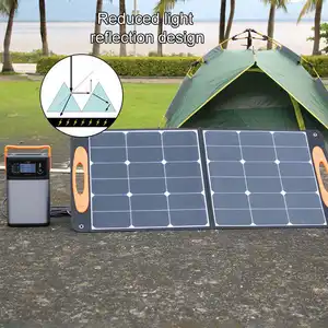 荣耀太阳能高要求可折叠太阳能电池板家庭野营徒步旅行折叠60W 100W 250W黑色单太阳能折叠包