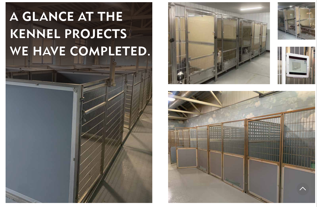 Chenil HDPE avec porte en verre trempé