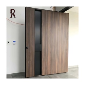 Puerta Principal de Acero Pivotante de Diseño Irregular para <span class=keywords><strong>Casa</strong></span> Americana, Estilo OEM, Puerta de Entrada Contemporánea con Seguridad - Product Image 1