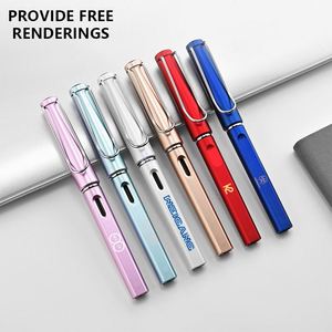 Ensemble de stylos gel noirs effaçables 0,5 mm avec impression UV de logo personnalisé, papeterie de bureau en plastique, fournitures scolaires, signatures, vente en gros - Product Image 1
