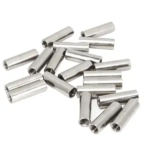 Edelstahl SS304 M3 M4 M5 M6 M8 M10 M12 M14 M16 M20 Runde Kupplungs muttern mit Innengewinde