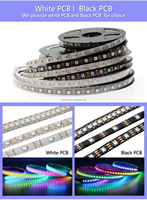 Bande LED intelligente RVB 30 LED WS2812B adressable individuellement, 5V, découpable, puce EPistar, contrôle par application, étanche IP33, pour aménagement paysager