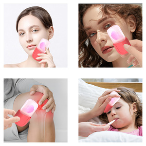 แม่พิมพ์น้ำแข็งนวดหน้า ลูกกลิ้งทำความเย็น ลดรูขุมขน สีชมพู - Product Image 4
