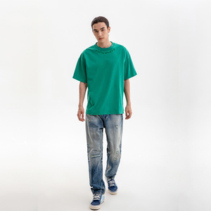 Europa y los Estados Unidos Precio de fábrica Odm Patrón impreso Camiseta de hombre Camiseta de algodón para hombre - Product Image 1