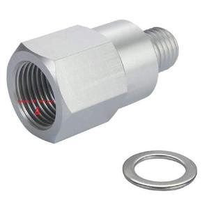 Adaptador M12 a 3/8 Npt para sensor de temperatura del refrigerante del motor Ls, aleación de aluminio y acero inoxidable - Product Image 2