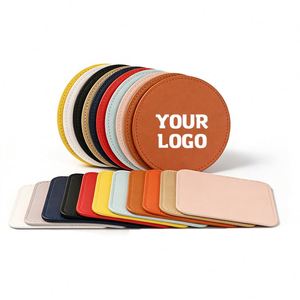Posavasos Personalizados Sy89 con Logotipo, Posavasos de Cuero PU en Blanco para Café, Té, Leche, Jugo, en Oferta - Product Image 1