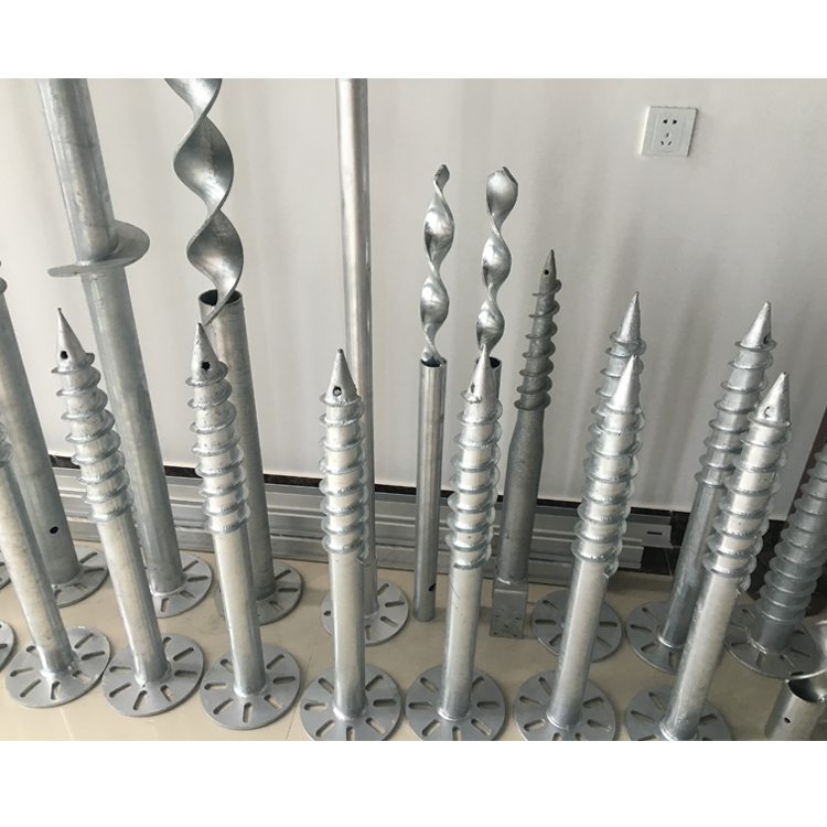 Оцинкованный поставщик, основа, Солнечная сталь, якорь, винтовые сваи, винтовые сваи для фундамента, система заземления