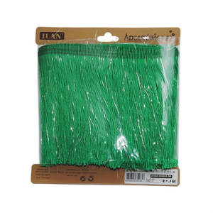 Tira de Flecos Ilan de 15 cm x 11.5 m, Verde, para Manualidades y Confección de Vestidos - Product Image 1