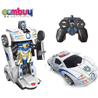 Juguete eléctrico con control remoto para niños, juguete de control remoto con música, con deformación de coches robot