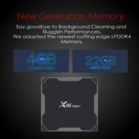 Chipset actualizado X96 MAX + Amlogic S905X3 Android 9,0 Smart TV box 4GB 32GB 5G Wifi 8K Android TV box