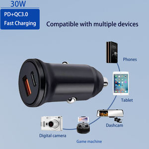 30W PD & QC3.0 caricatore per auto USB-A + porte di tipo C porta universale rapido caricabatterie per auto - Product Image 4
