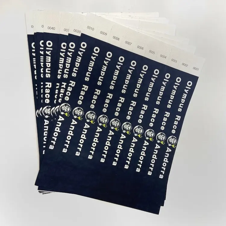 2022 Goedkoop Concert Entree Evenement Ticket 3/4 Inch Vel Tyvek Polsband/Polsbandjes, Papieren Armband