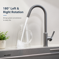 Robinet de cuisine purificateur d'eau 3 en 1 ZOGII homologué CE en acier inoxydable. Robinet d'eau filtrée pour le marché européen et américain, vente en gros