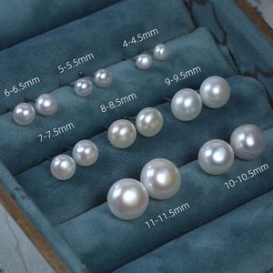 925 semplice in argento sterling <span class=keywords><strong>vera</strong></span> naturale <span class=keywords><strong>vera</strong></span> <span class=keywords><strong>perla</strong></span> d'acqua dolce <span class=keywords><strong>orecchini</strong></span> a bottone - Product Image 6