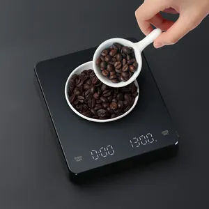 耐热高达135黑色耐压平台厨房食品称重咖啡秤0.1克