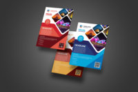 Impression de brochures Flyer Porte-brochures Service de brochures A5 Courier Pamphlets Design Étiquettes volantes numériques Dépliants Imprimante Flyers