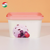 2/3/4/5/6/8/9/10 Bols à yaourt, Gobelets à glace en papier avec couvercles, Cuillère à glace, Thé au gingembre, Poudre pour ventre plat, Glace en plastique