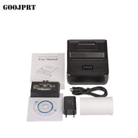 Rouleau de papier thermique haute qualité 80 mm pour interface POS, imprimante de reçus mobile mini portable 3 pouces sans fil à prix abordable