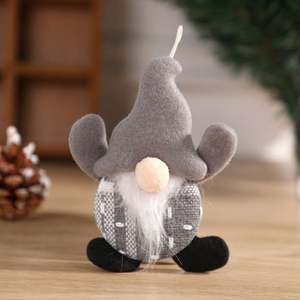 Adorno de árbol de Navidad miniatura USA Mairun, muñeco sin rostro, decoraciones navideñas, clasificación IP67, batería DC12V, con diseño de duende - Product Image 3